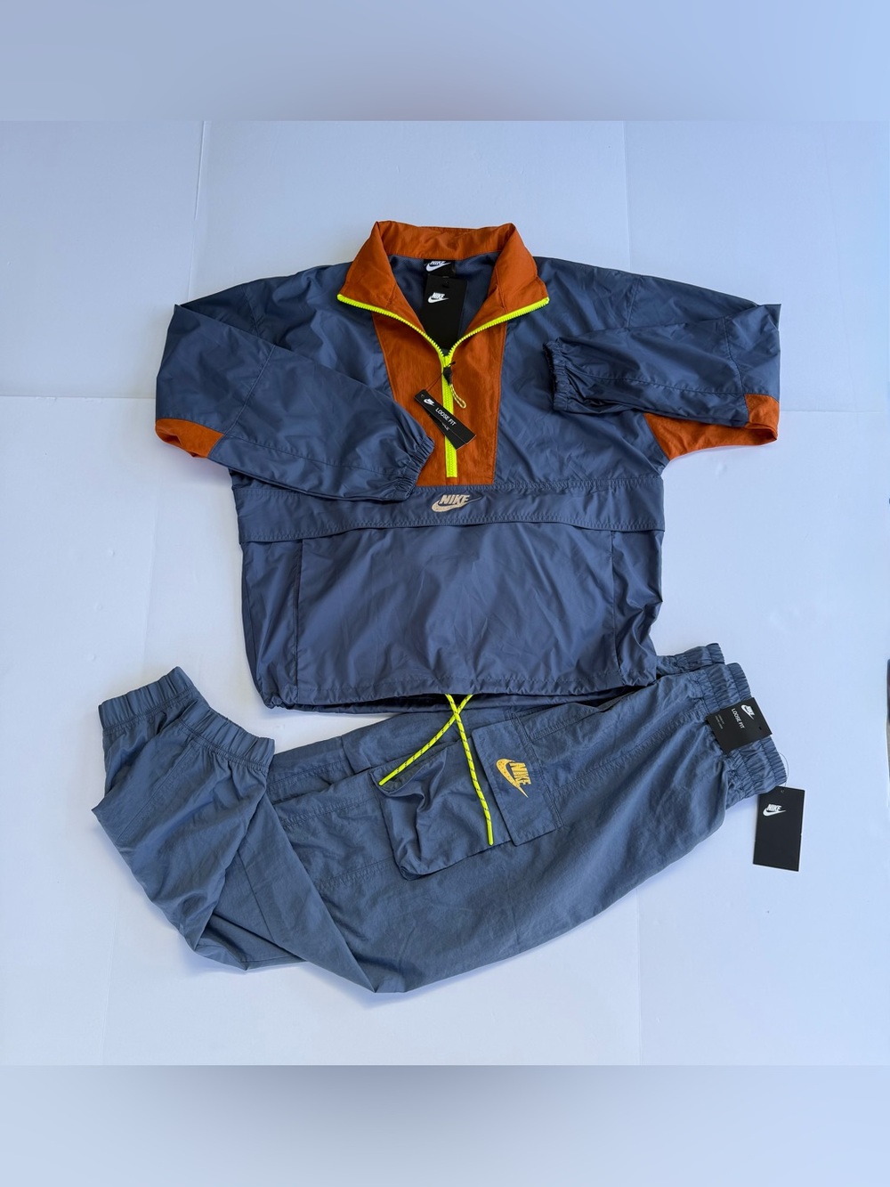Nike  Sportswear Windbreaker Track Suit Jacket Pants (lCJ2289-491 Womens SX NWT